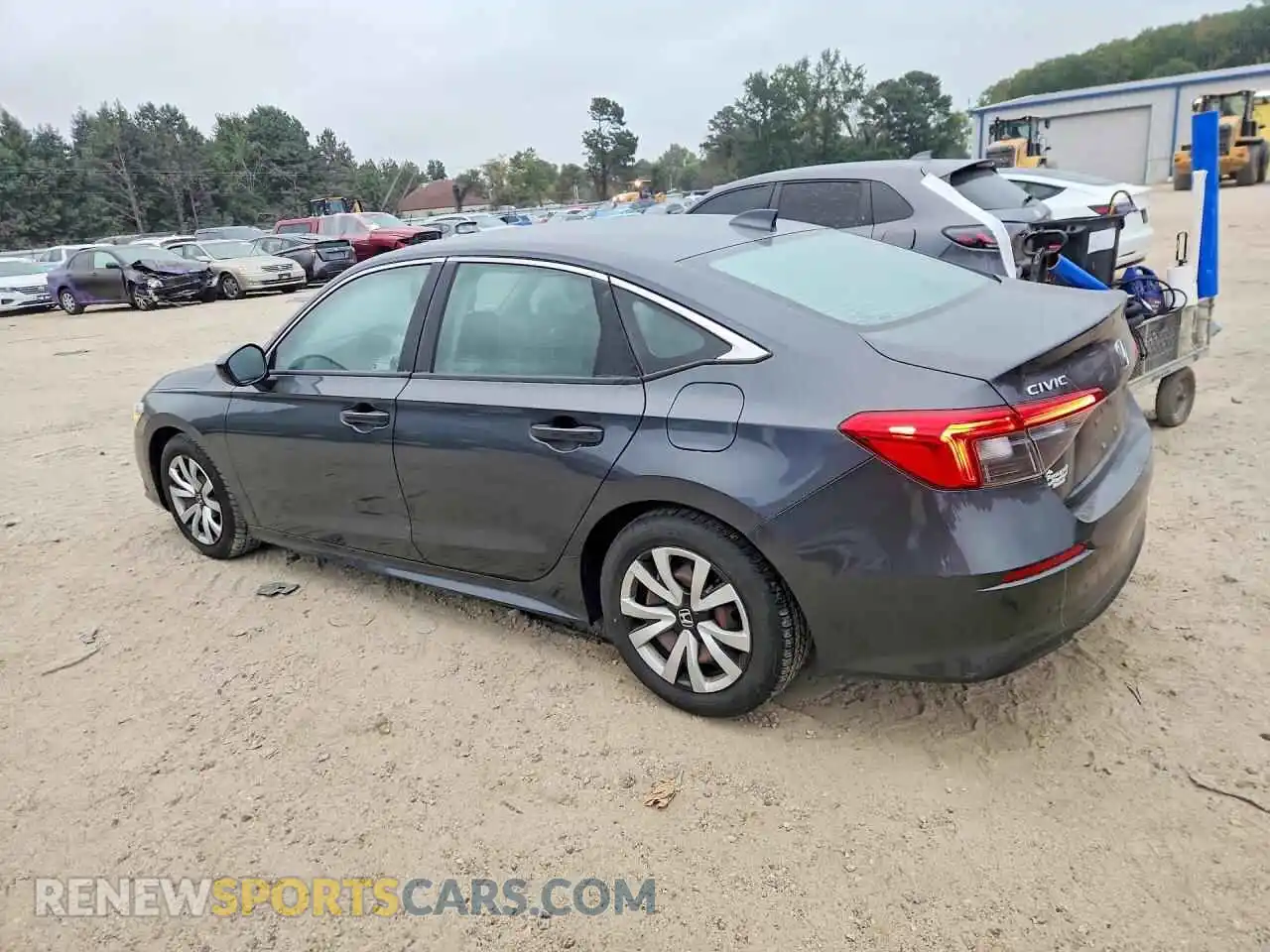 2 fotografías del automóvil dañado 2HGFE2F25NH529870 HONDA CIVIC 2022