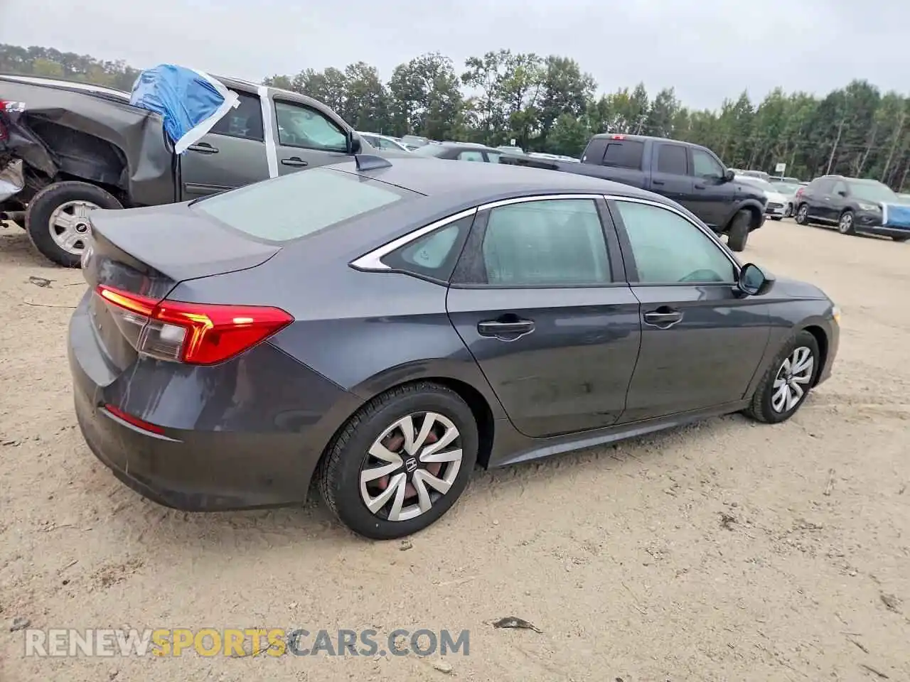 3 fotografías del automóvil dañado 2HGFE2F25NH529870 HONDA CIVIC 2022