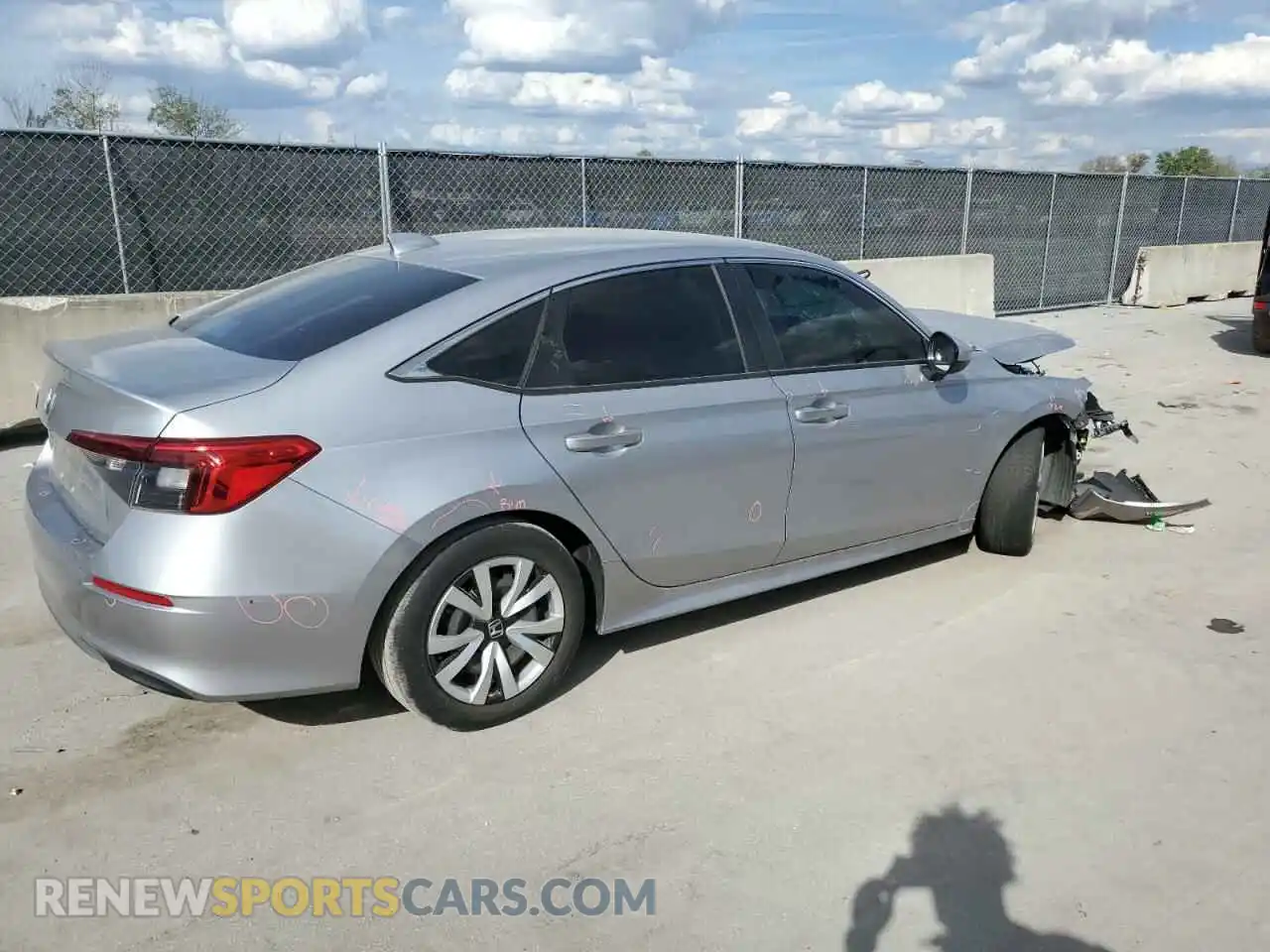 3 Photograph of a damaged car 2HGFE2F25NH530095 HONDA CIVIC 2022