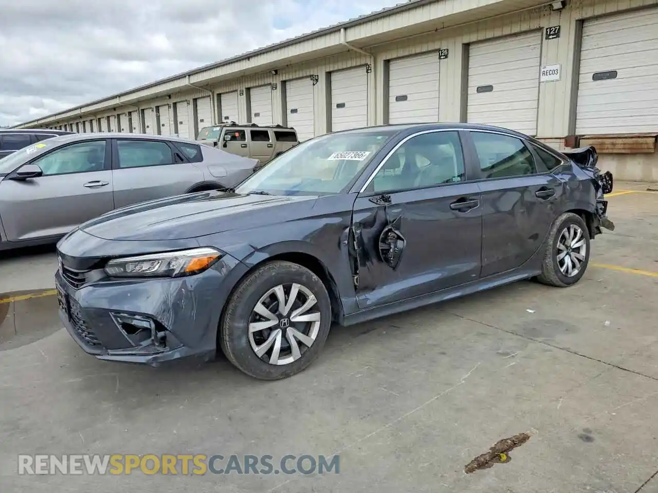 1 Photograph of a damaged car 2HGFE2F25NH589941 HONDA CIVIC 2022