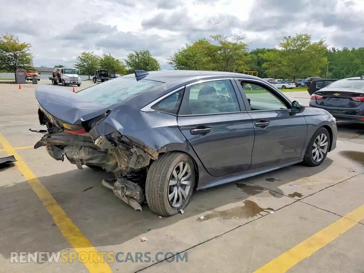 3 Photograph of a damaged car 2HGFE2F25NH589941 HONDA CIVIC 2022