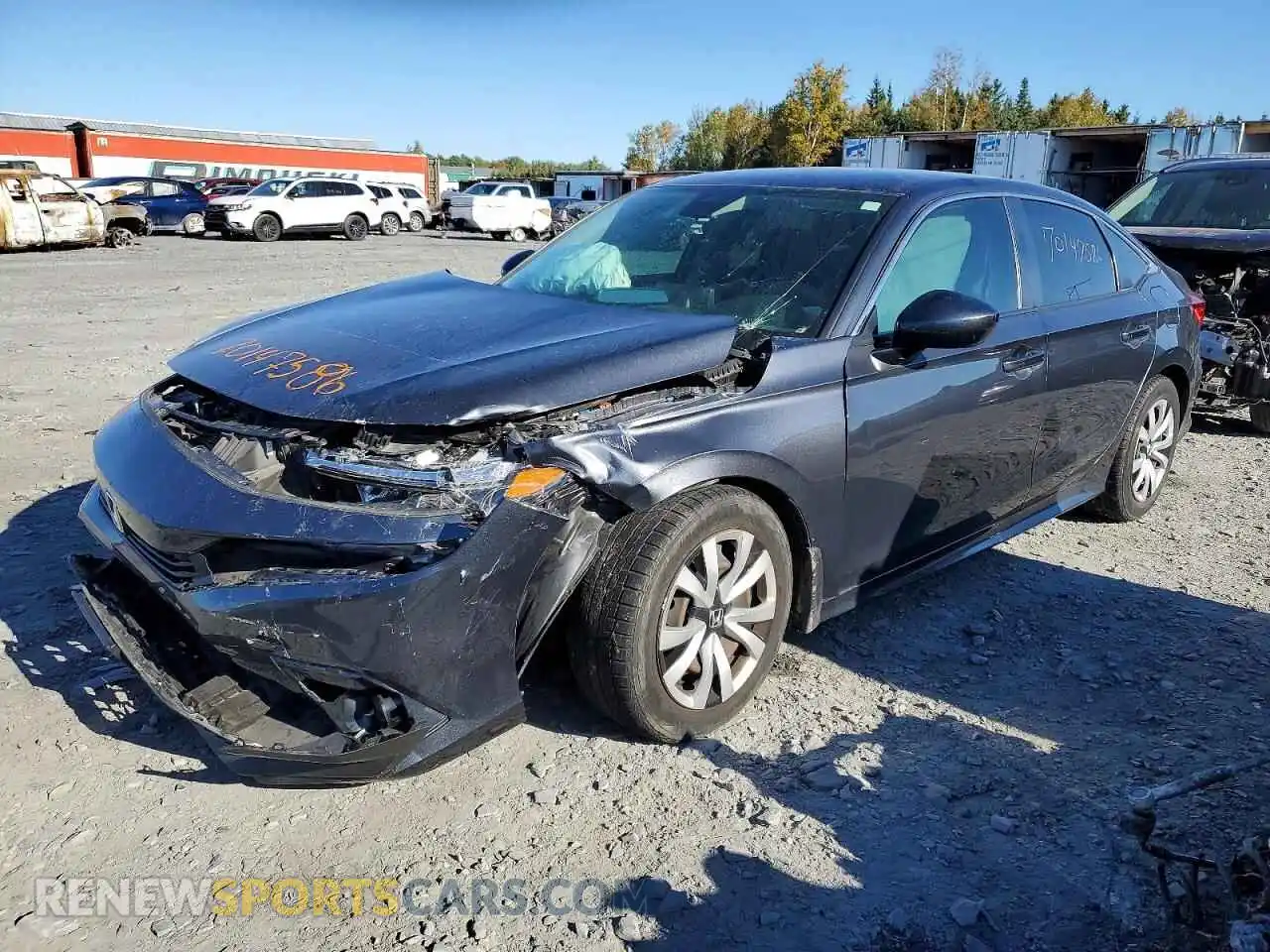 1 Photograph of a damaged car 2HGFE2F26NH120955 HONDA CIVIC 2022