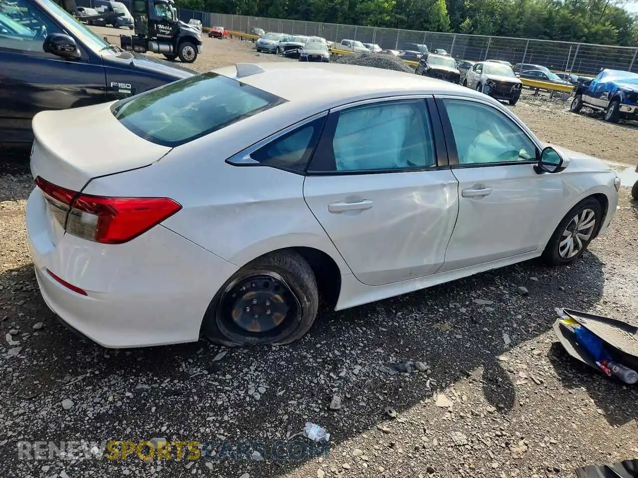 3 Photograph of a damaged car 2HGFE2F26NH510020 HONDA CIVIC 2022