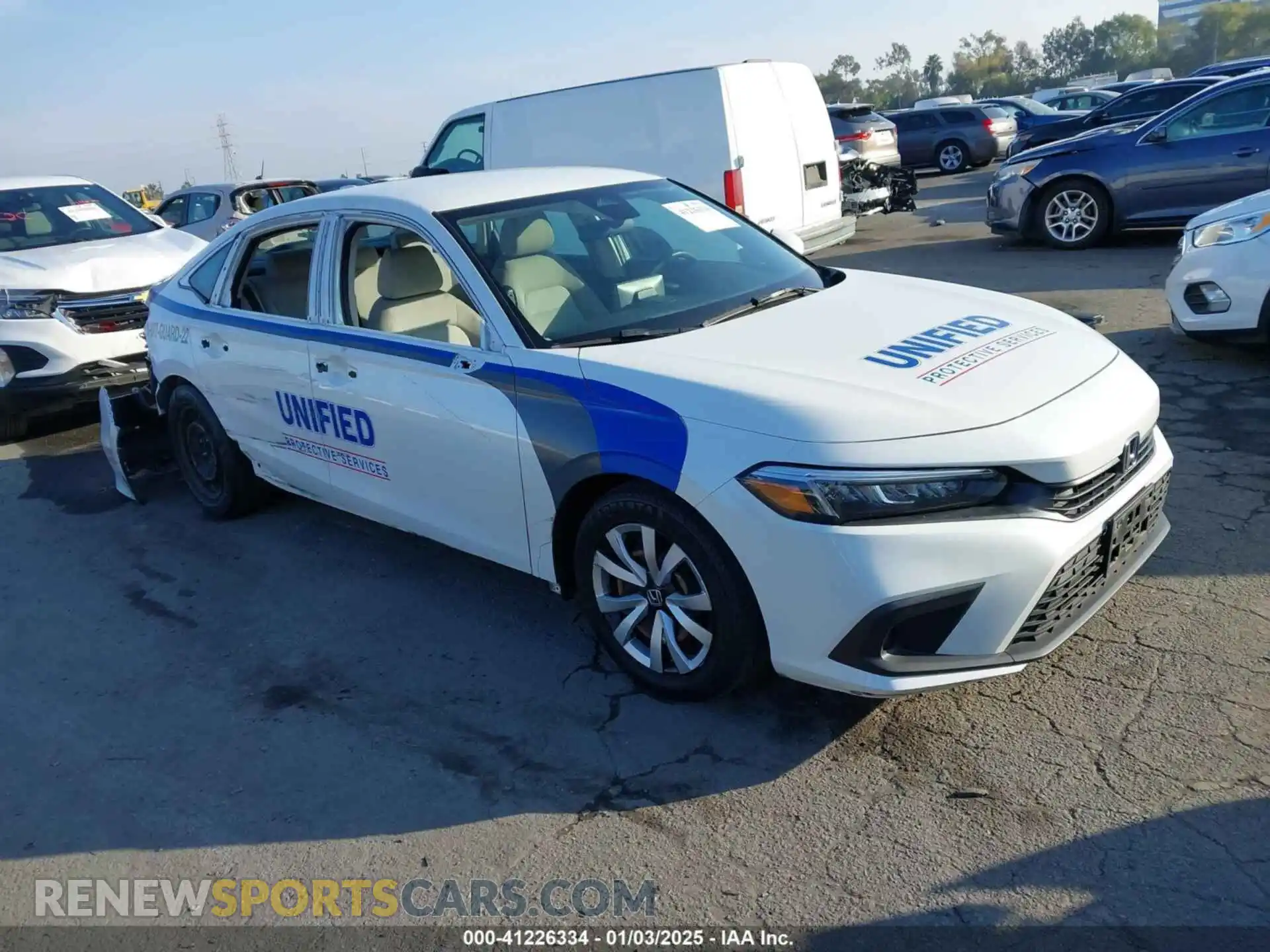 1 Photograph of a damaged car 2HGFE2F29NH545795 HONDA CIVIC 2022