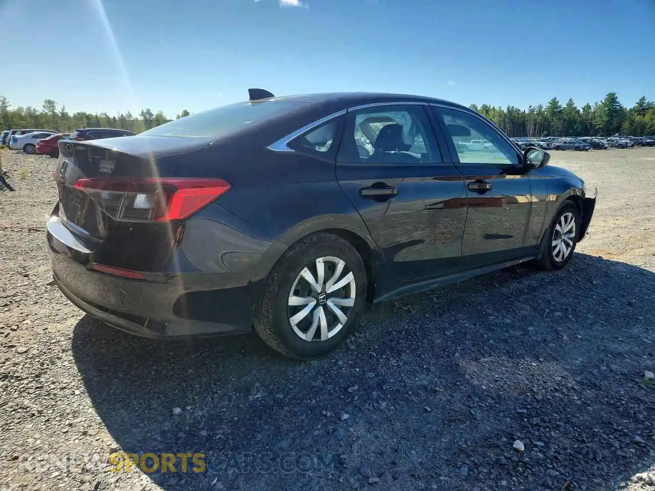 3 Photograph of a damaged car 2HGFE2F2XNH101213 HONDA CIVIC 2022