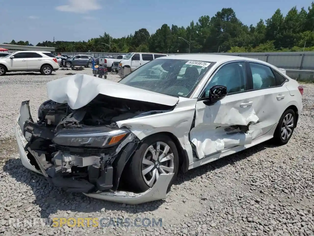 1 Photograph of a damaged car 2HGFE2F2XNH526804 HONDA CIVIC 2022