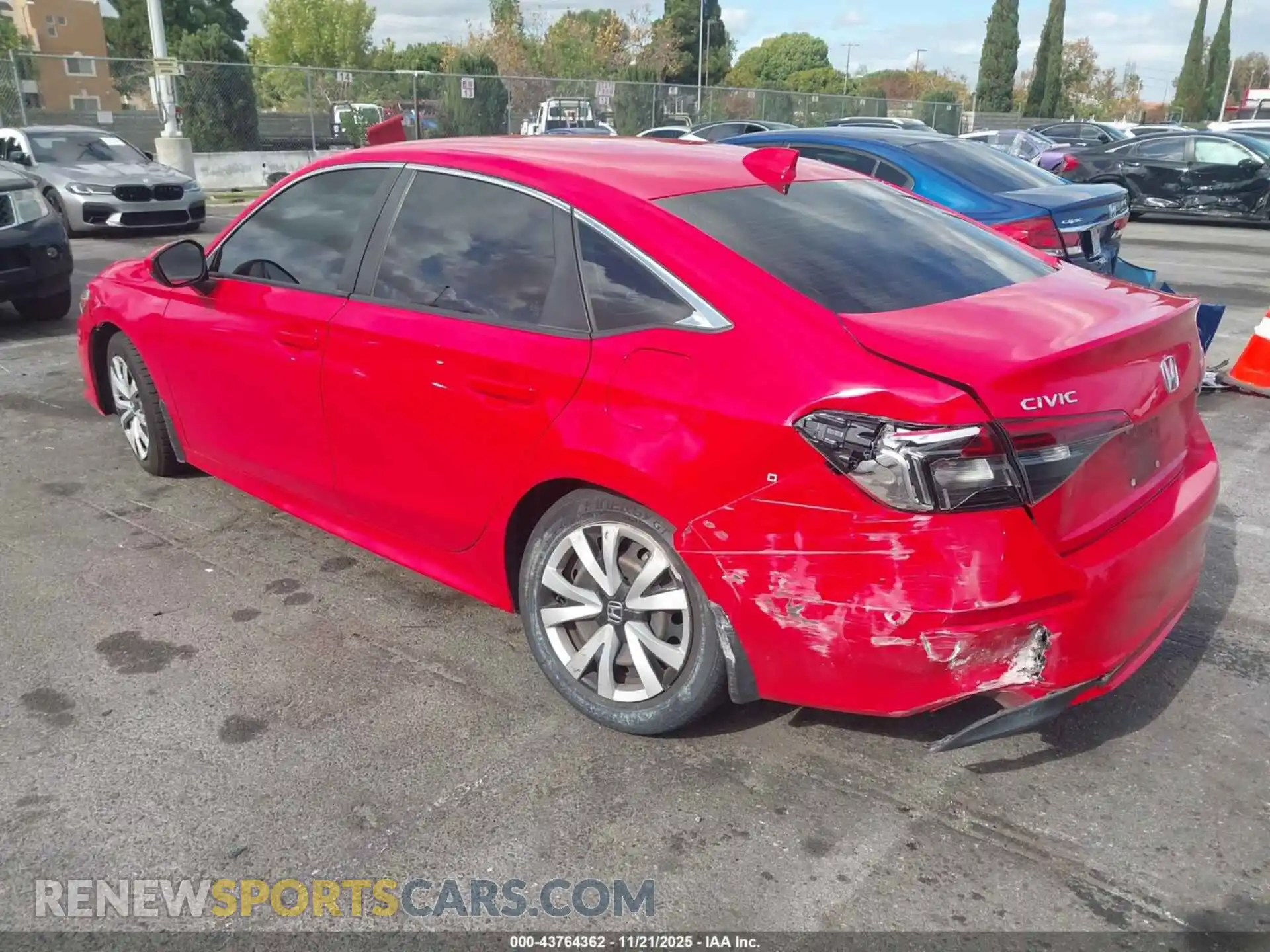 3 Photograph of a damaged car 2HGFE2F2XNH542372 HONDA CIVIC 2022