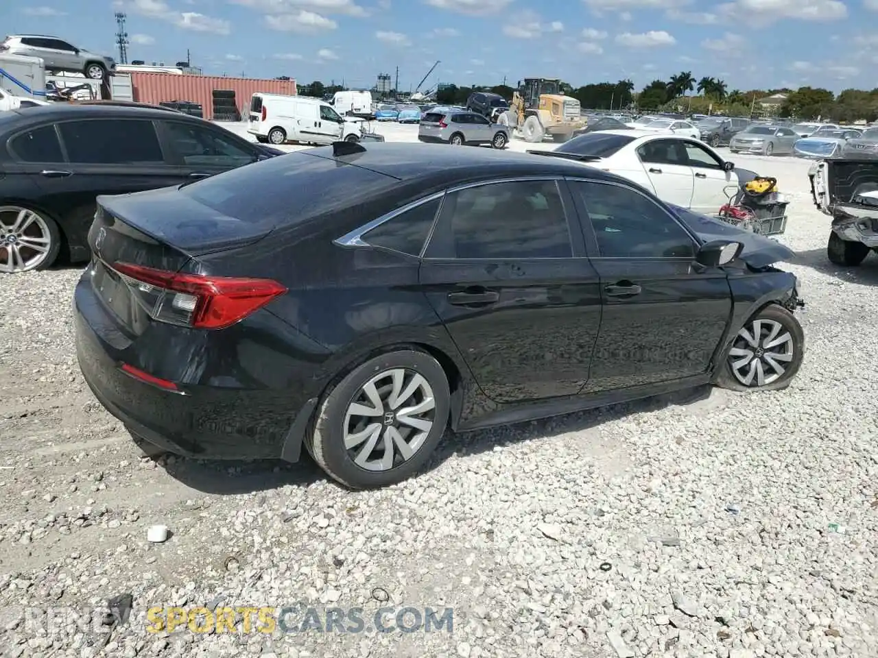 3 Photograph of a damaged car 2HGFE2F2XNH584587 HONDA CIVIC 2022