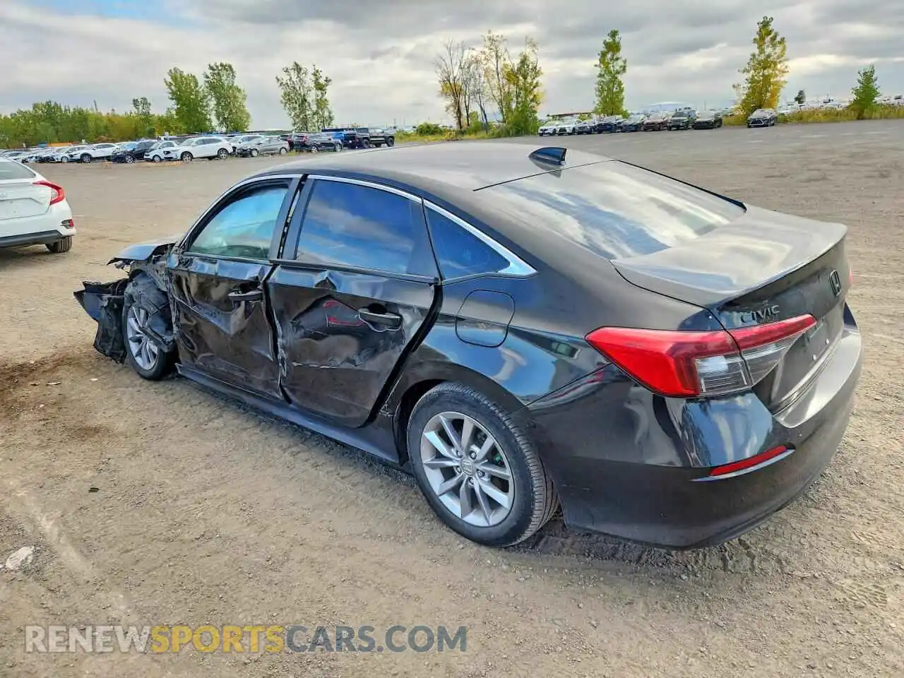 2 fotografías del automóvil dañado 2HGFE2F34NH127430 HONDA CIVIC 2022
