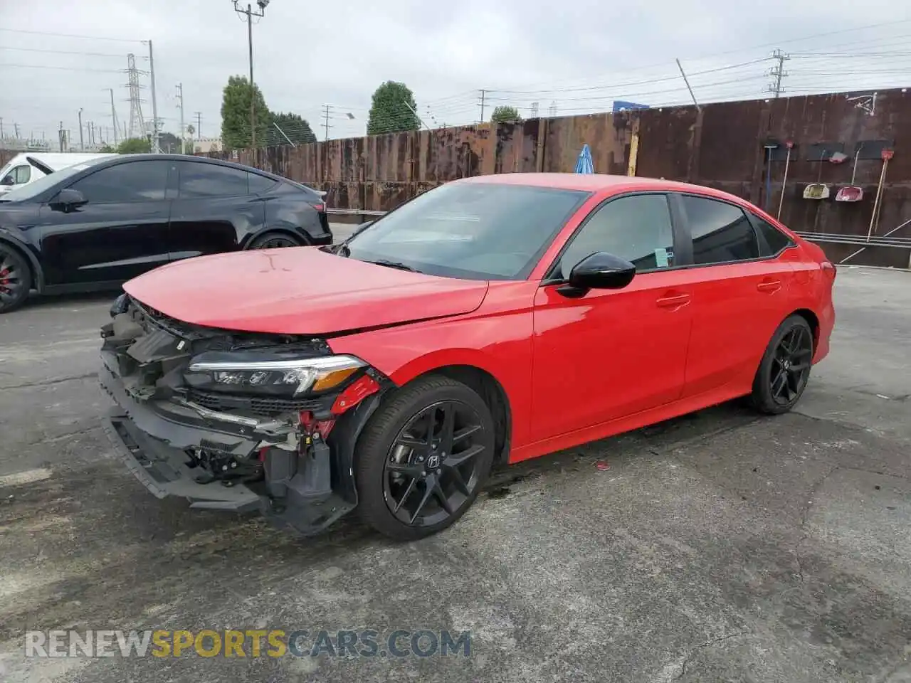 1 Photograph of a damaged car 2HGFE2F50NH505115 HONDA CIVIC 2022