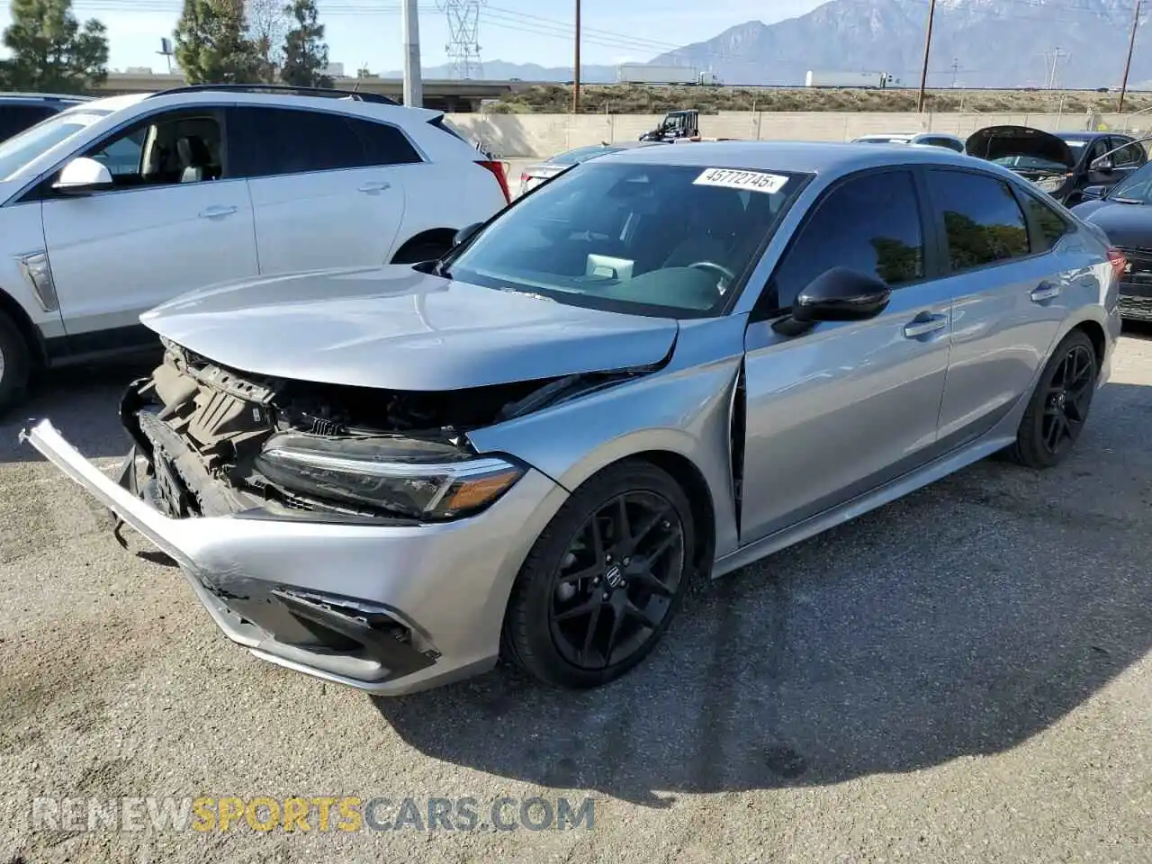 1 Photograph of a damaged car 2HGFE2F51NH511358 HONDA CIVIC 2022