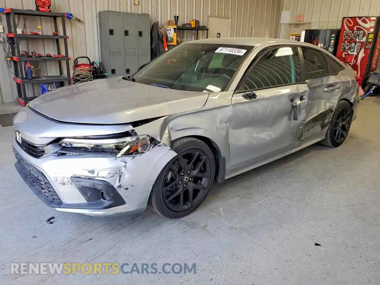 1 Photograph of a damaged car 2HGFE2F51NH577375 HONDA CIVIC 2022