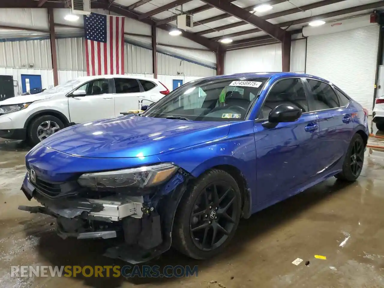 1 Photograph of a damaged car 2HGFE2F51NH598002 HONDA CIVIC 2022