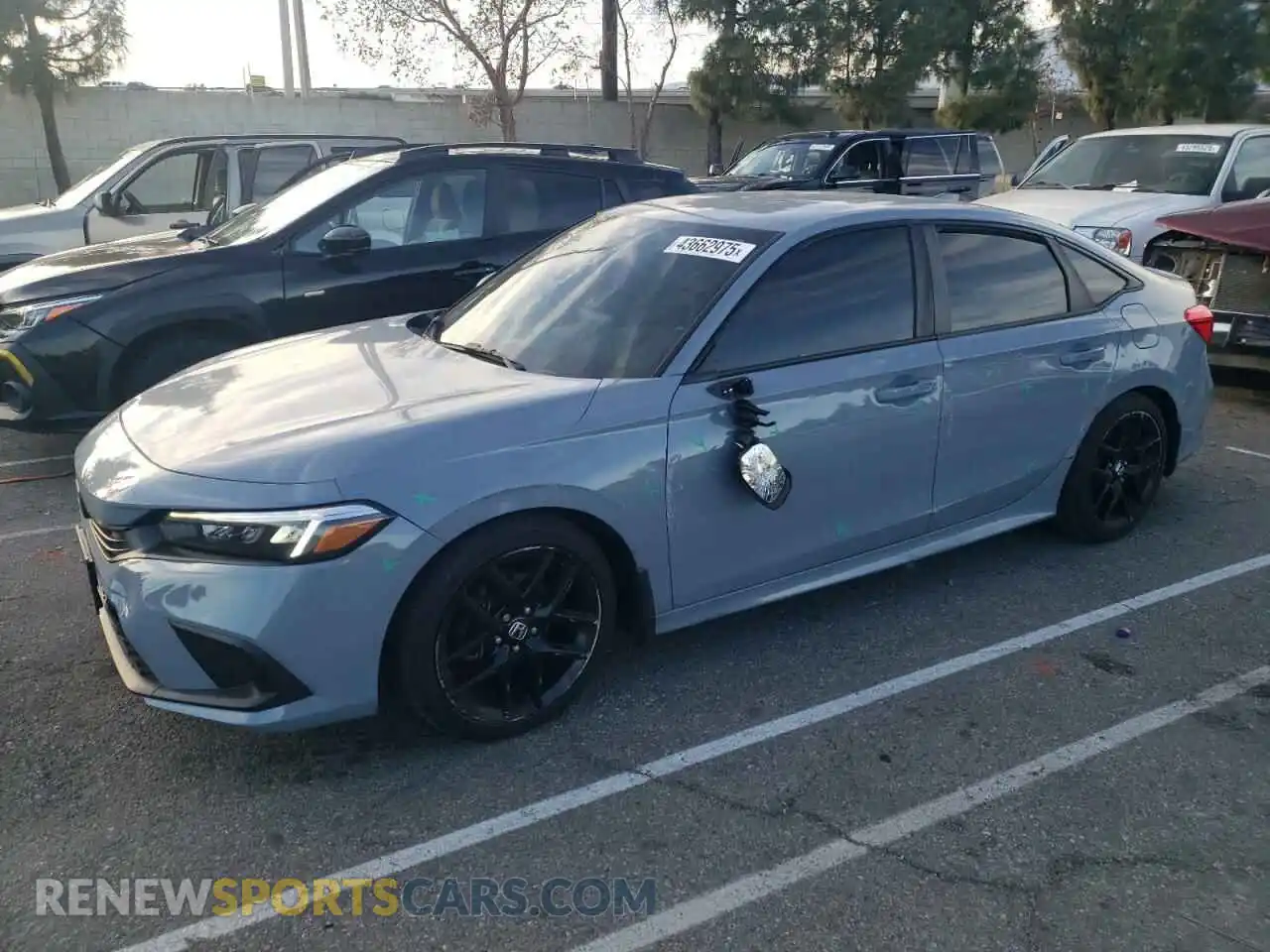 1 Photograph of a damaged car 2HGFE2F52NH537872 HONDA CIVIC 2022