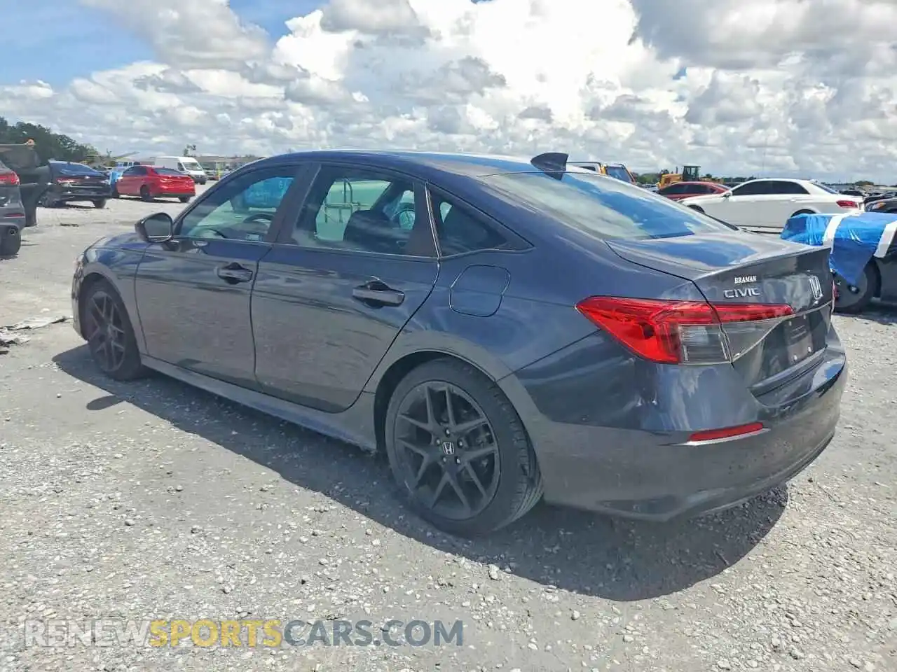 2 fotografías del automóvil dañado 2HGFE2F52NH545115 HONDA CIVIC 2022