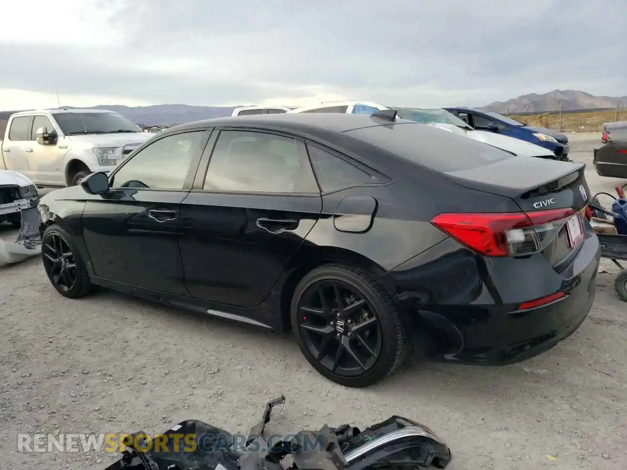 2 fotografías del automóvil dañado 2HGFE2F52NH553327 HONDA CIVIC 2022