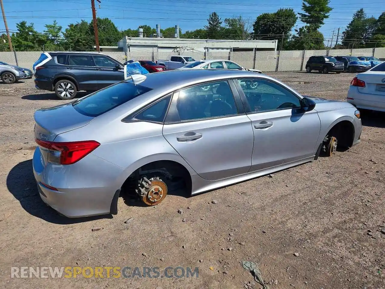 3 fotografías del automóvil dañado 2HGFE2F52NH566112 HONDA CIVIC 2022