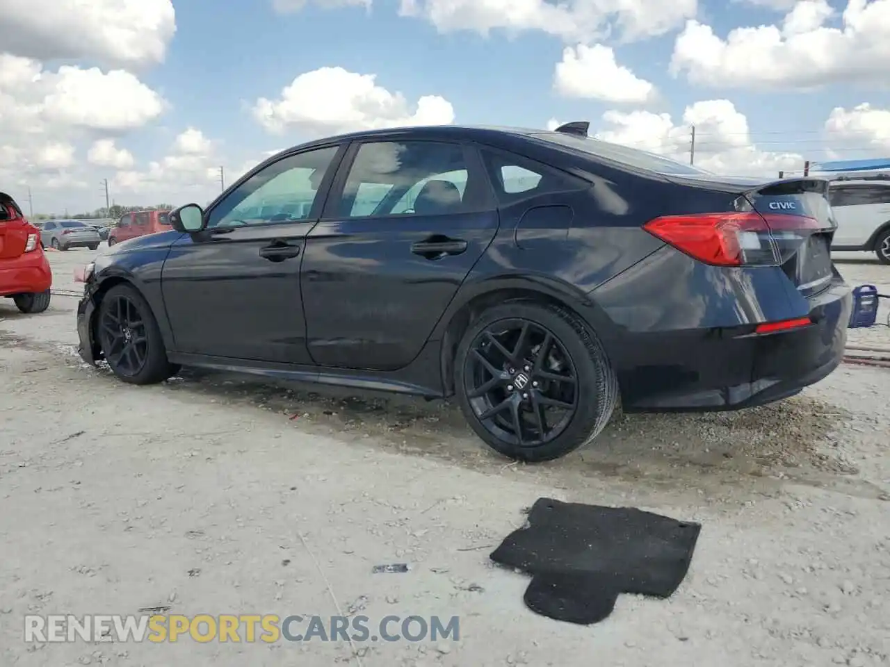 2 fotografías del automóvil dañado 2HGFE2F52NH598090 HONDA CIVIC 2022
