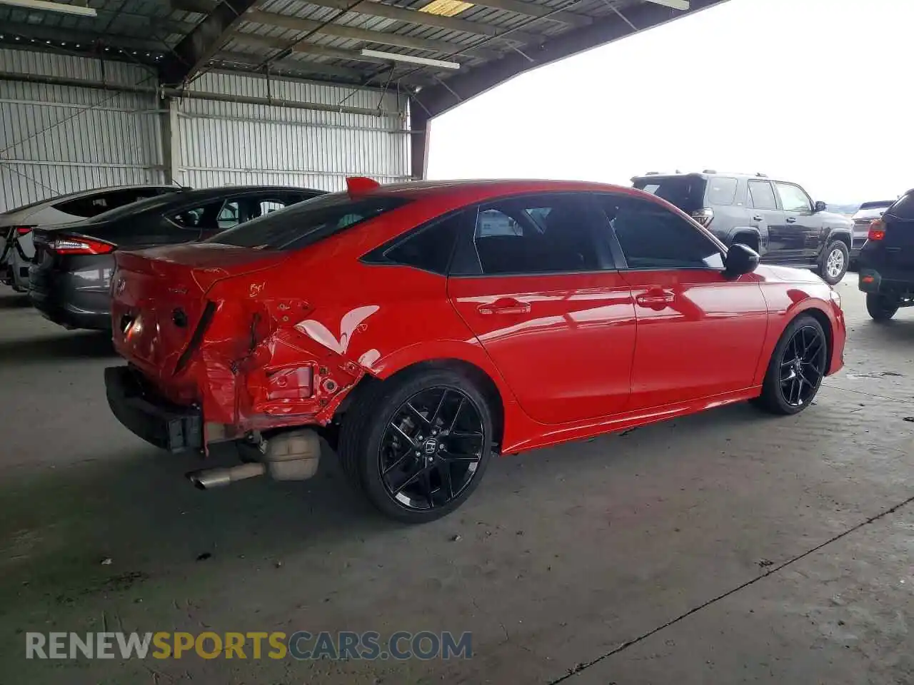 3 fotografías del automóvil dañado 2HGFE2F52NH606950 HONDA CIVIC 2022
