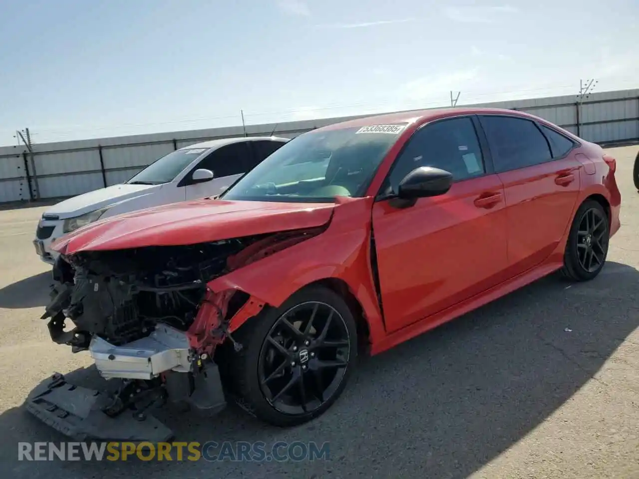 1 Photograph of a damaged car 2HGFE2F53NH565485 HONDA CIVIC 2022