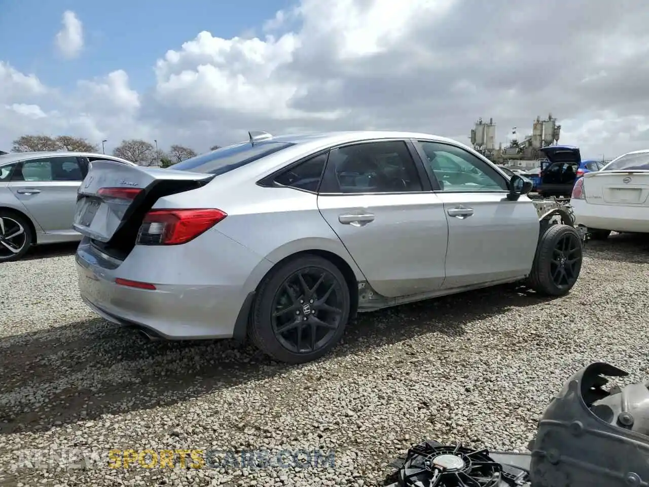 3 Photograph of a damaged car 2HGFE2F54NH525626 HONDA CIVIC 2022