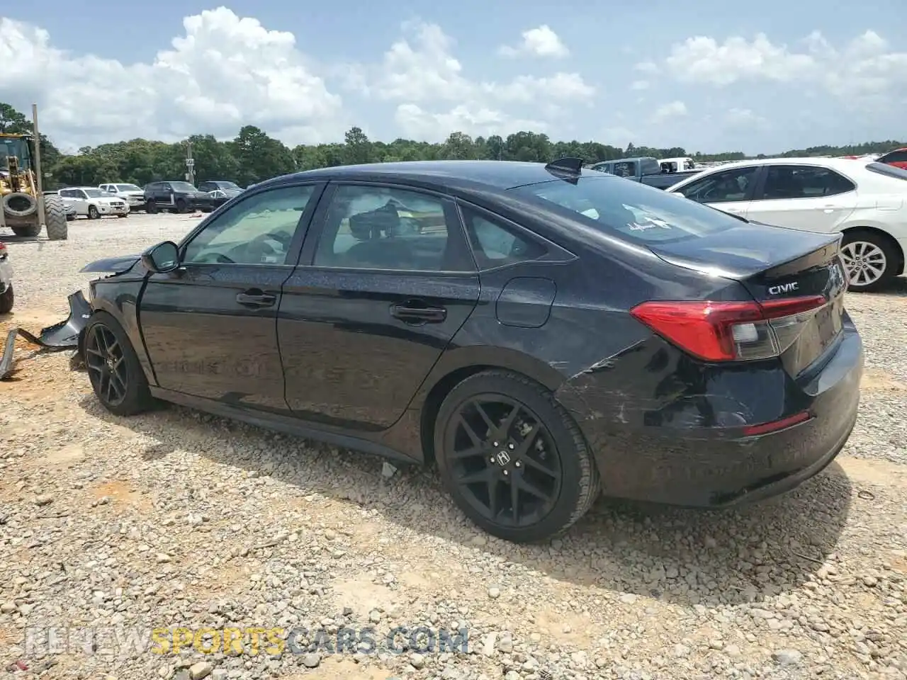 2 fotografías del automóvil dañado 2HGFE2F54NH609106 HONDA CIVIC 2022