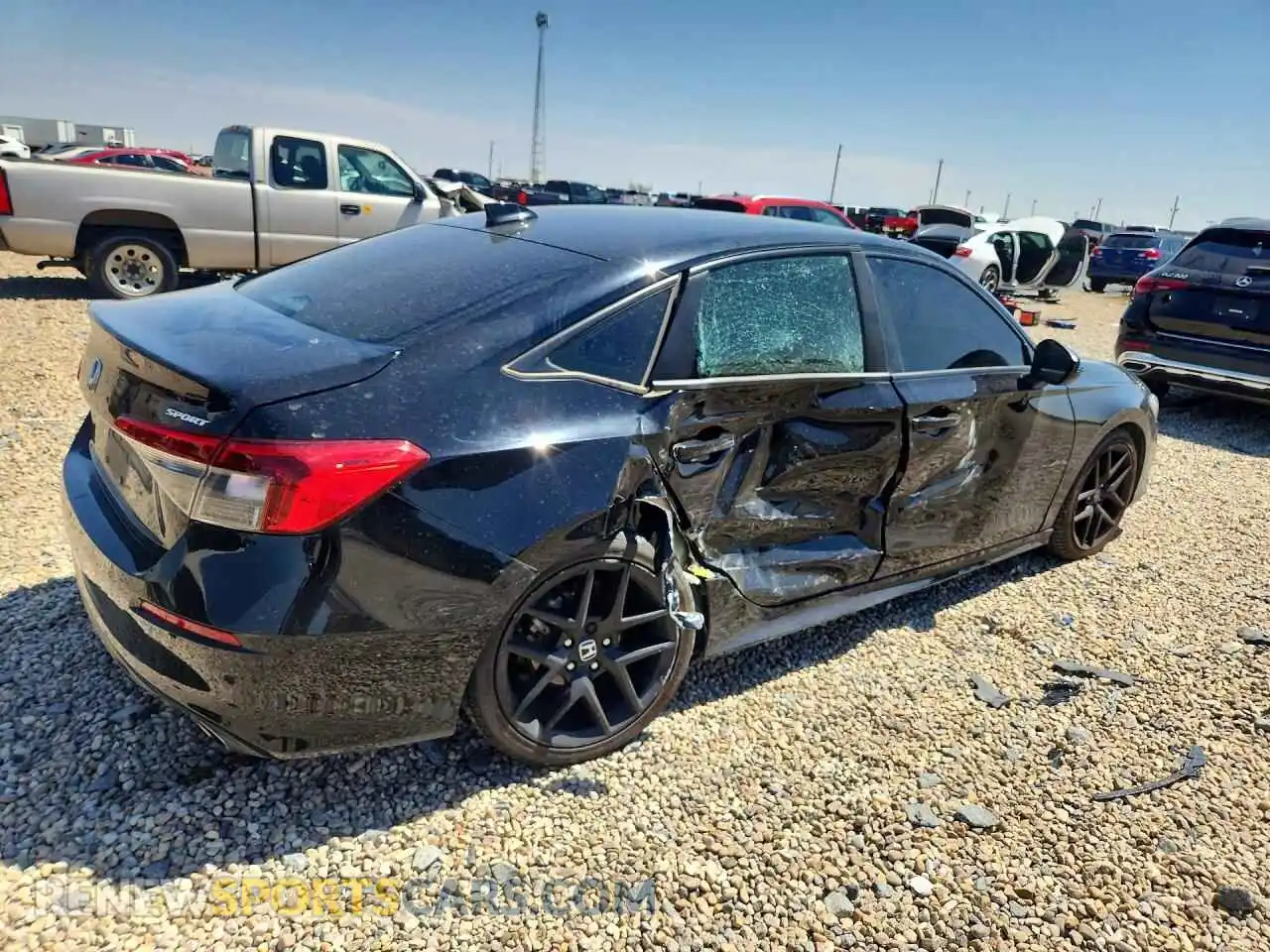 3 Photograph of a damaged car 2HGFE2F55NH529538 HONDA CIVIC 2022
