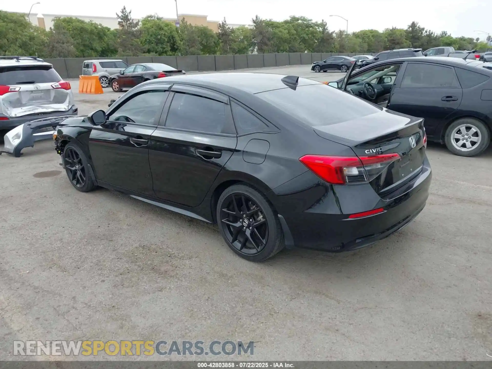 3 Photograph of a damaged car 2HGFE2F55NH579971 HONDA CIVIC 2022