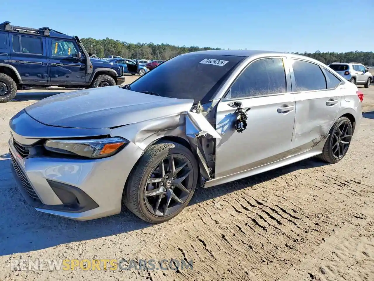 1 fotografías del automóvil dañado 2HGFE2F55NH583972 HONDA CIVIC 2022