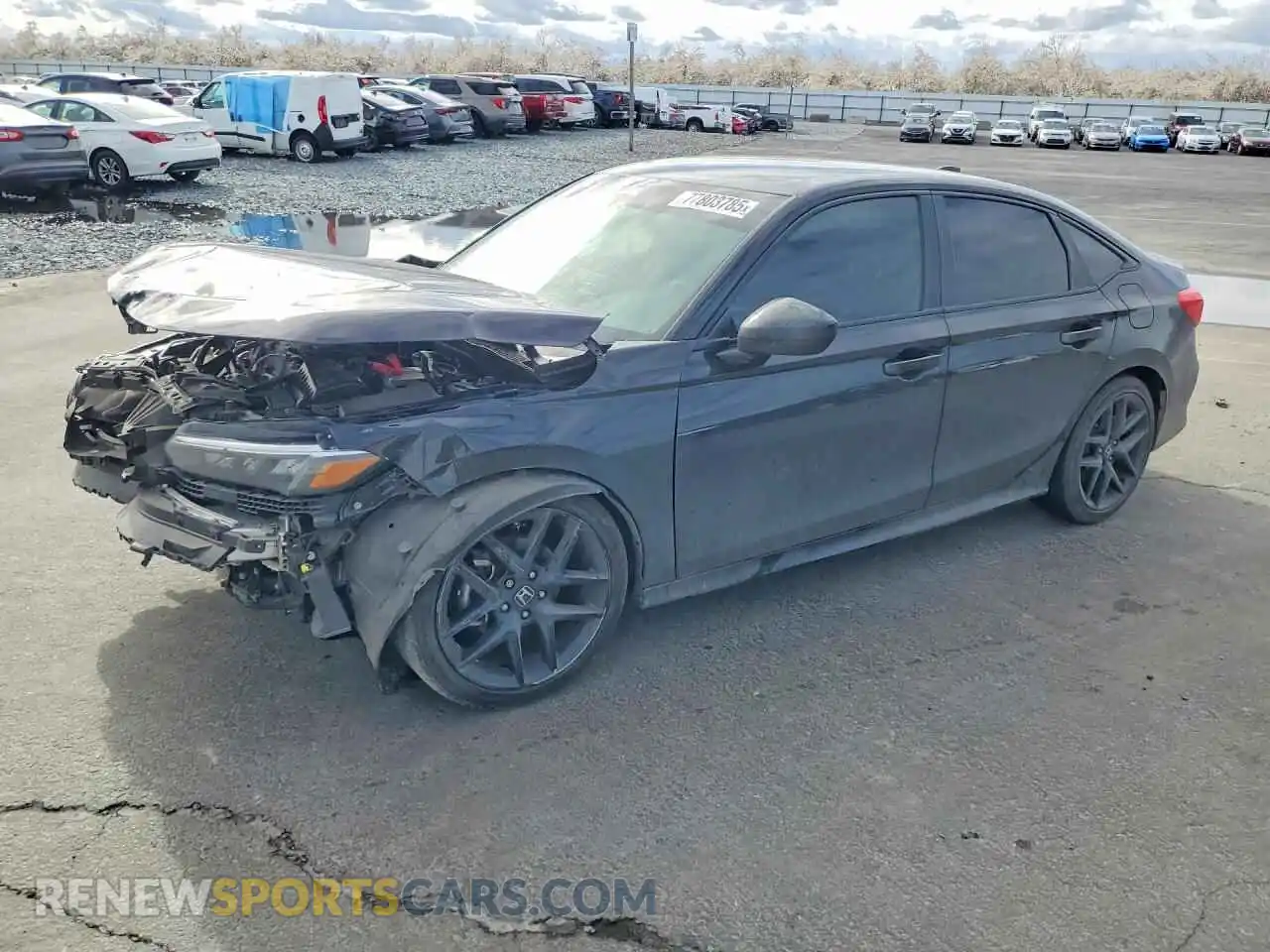 1 Photograph of a damaged car 2HGFE2F55NH590520 HONDA CIVIC 2022