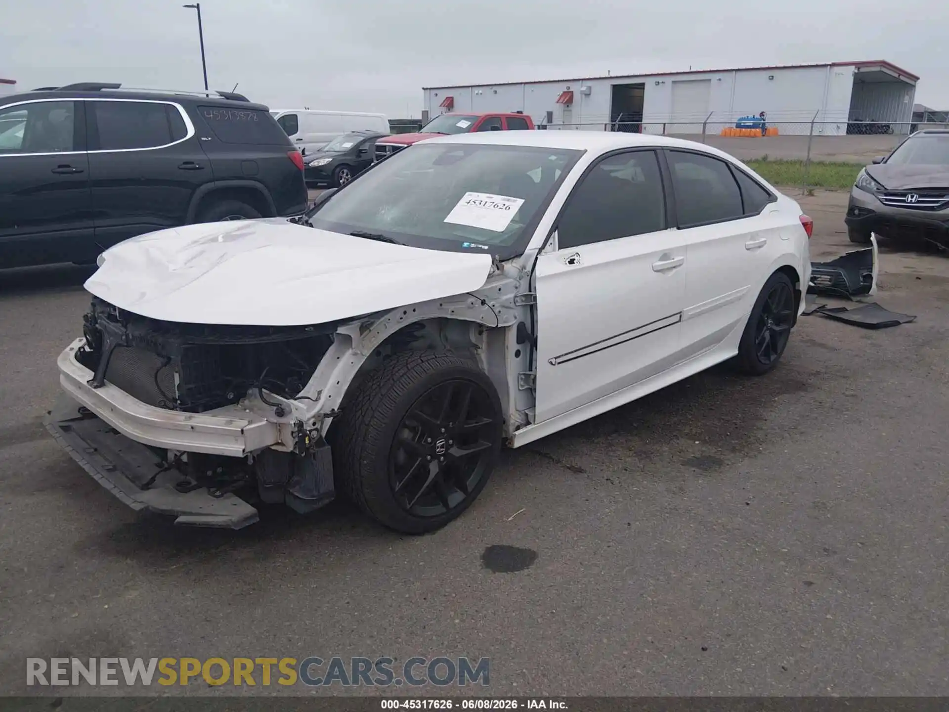 2 fotografías del automóvil dañado 2HGFE2F56NH524221 HONDA CIVIC 2022