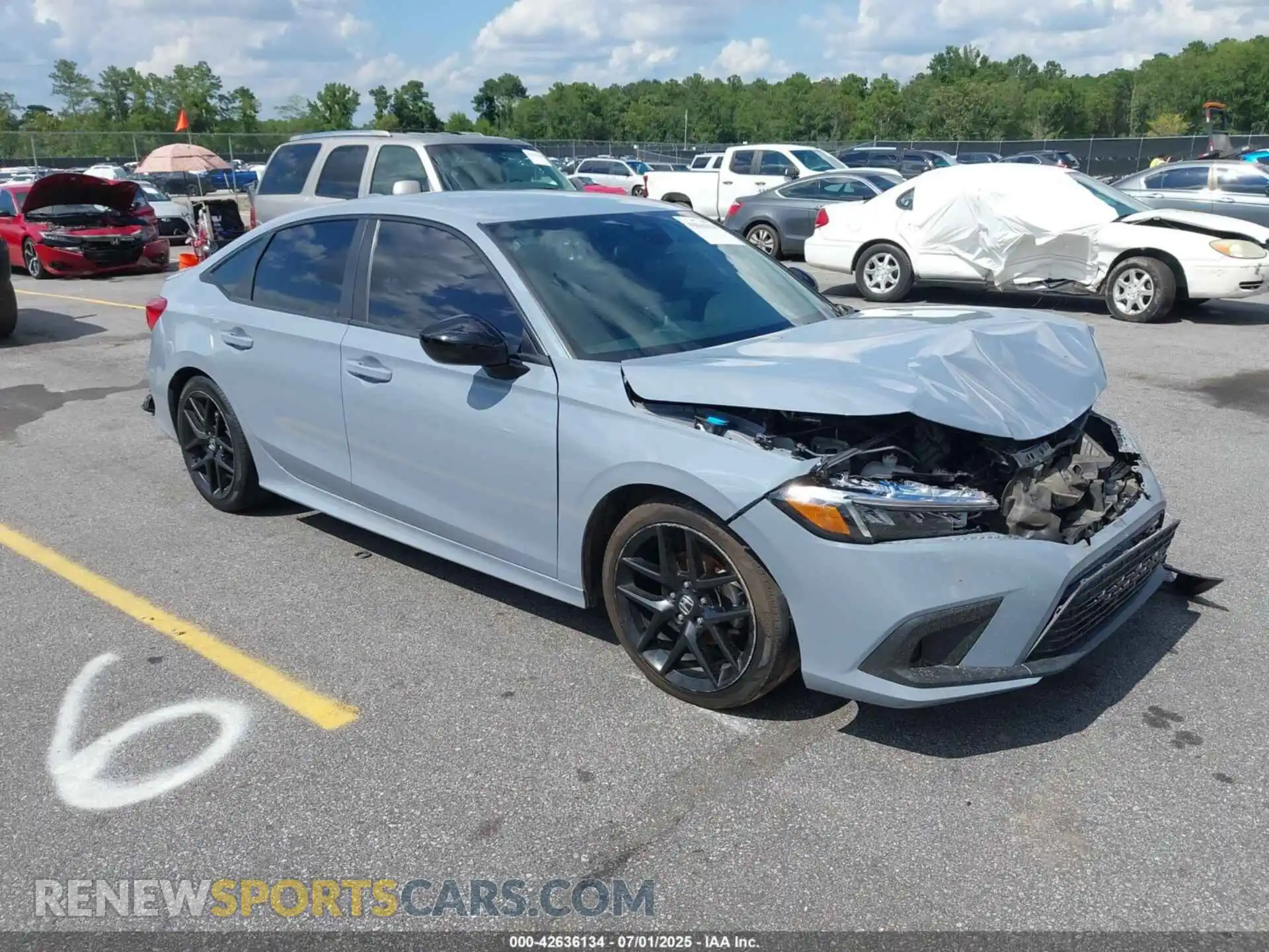 1 Photograph of a damaged car 2HGFE2F56NH530925 HONDA CIVIC 2022