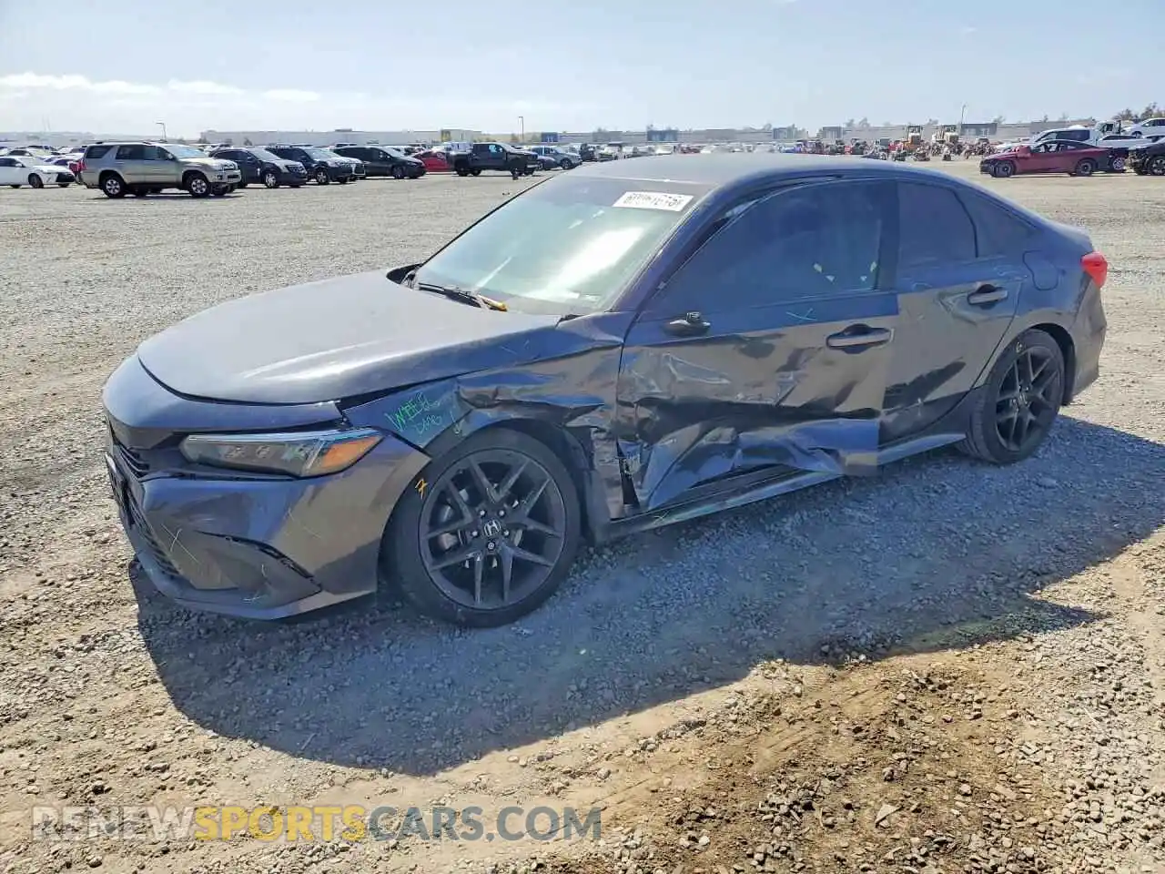 1 Photograph of a damaged car 2HGFE2F56NH540175 HONDA CIVIC 2022