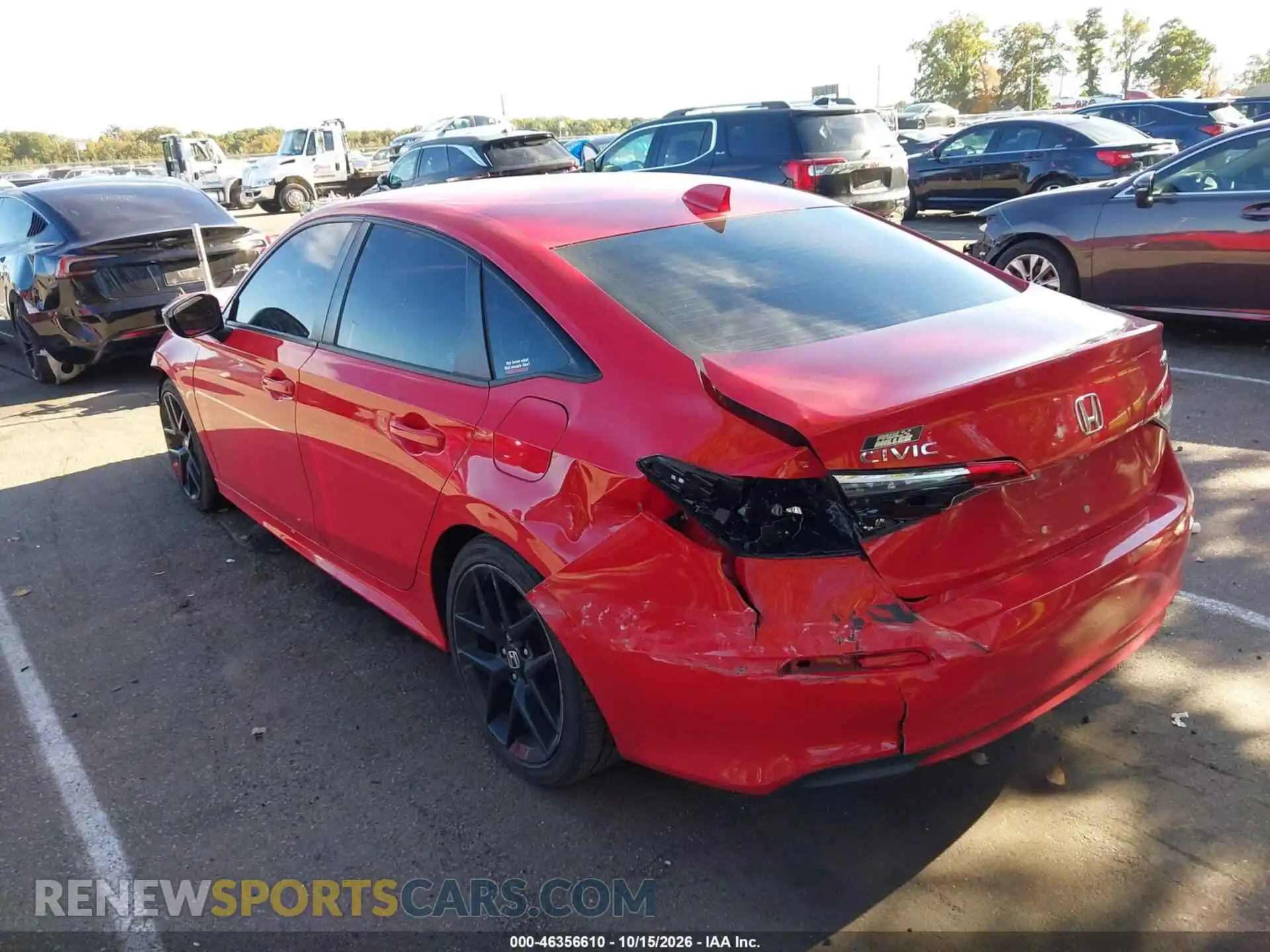 3 Photograph of a damaged car 2HGFE2F56NH603033 HONDA CIVIC 2022