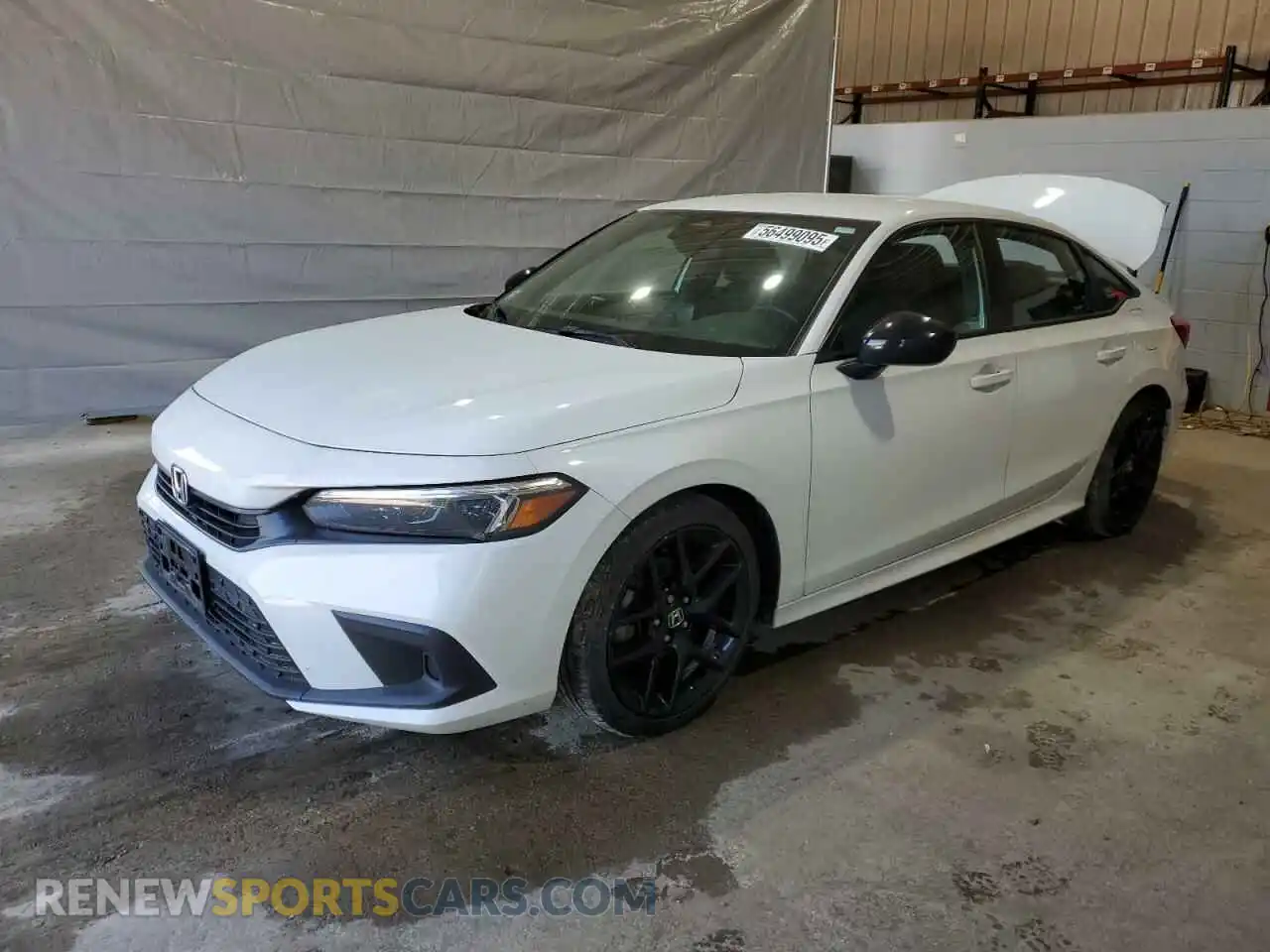 1 Photograph of a damaged car 2HGFE2F56NH603596 HONDA CIVIC 2022