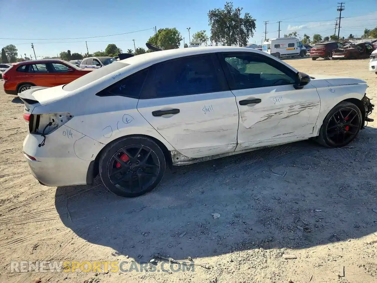 3 Photograph of a damaged car 2HGFE2F57NH576361 HONDA CIVIC 2022