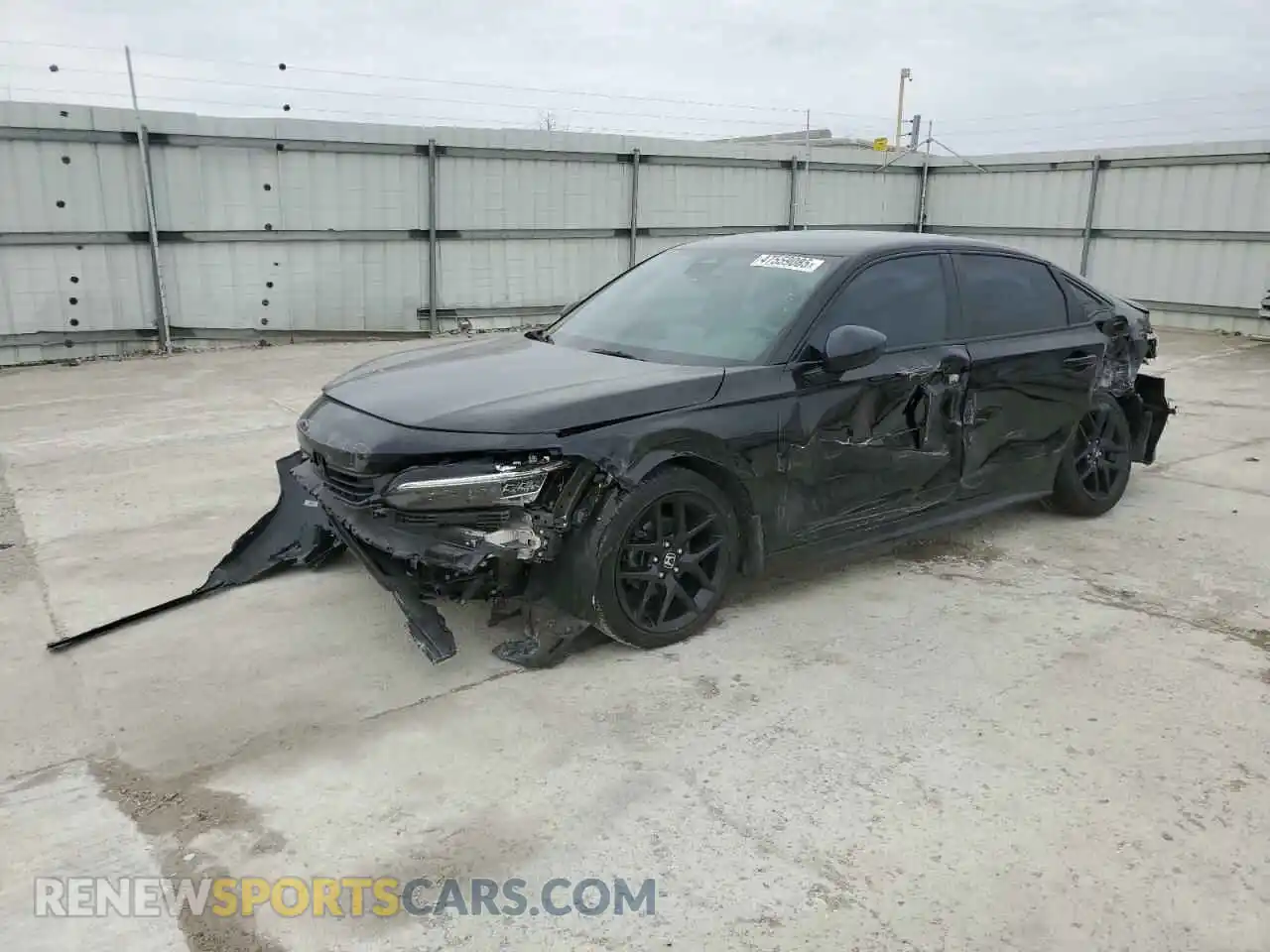 1 Photograph of a damaged car 2HGFE2F57NH581978 HONDA CIVIC 2022