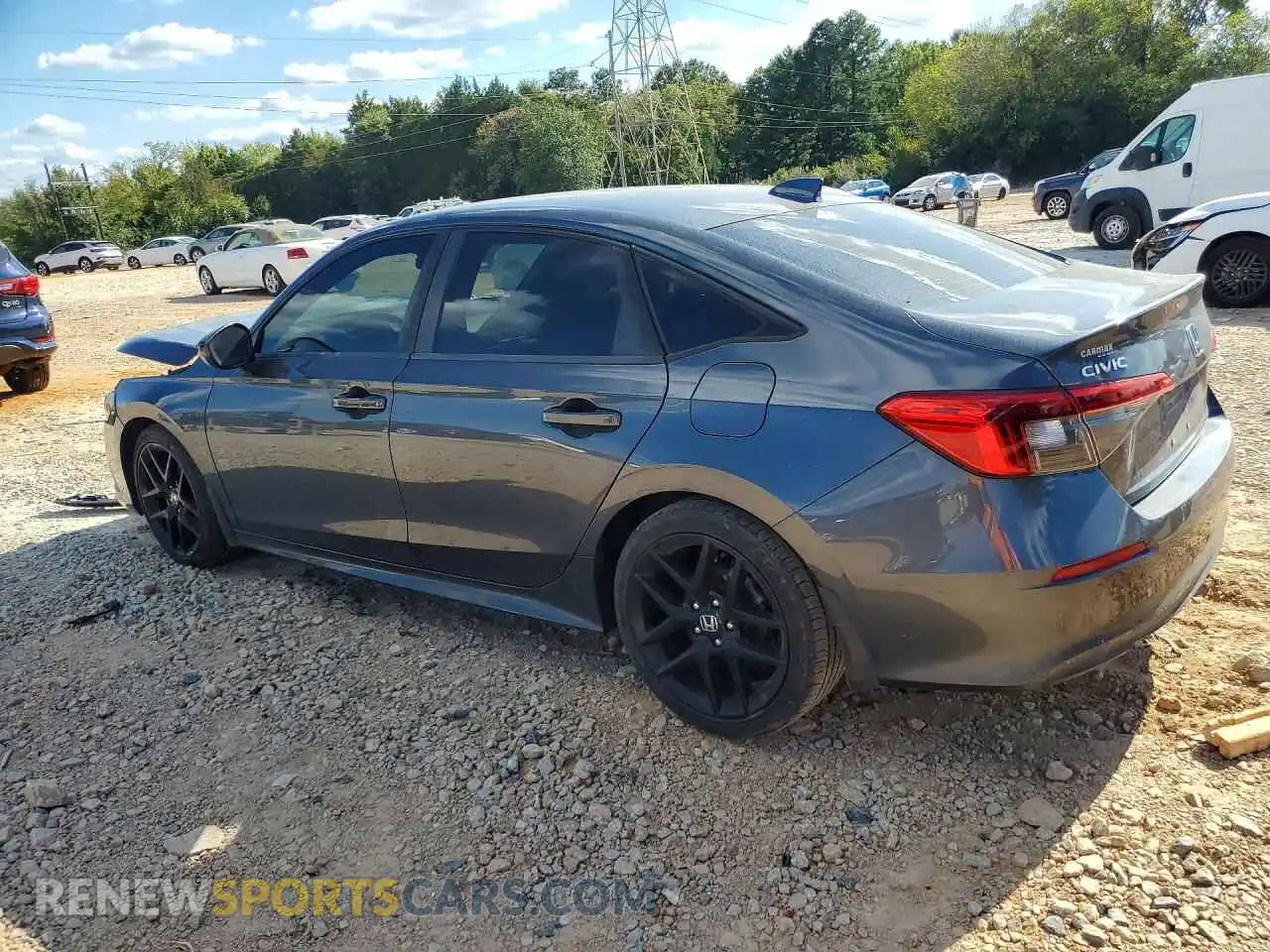 2 Photograph of a damaged car 2HGFE2F57NH595993 HONDA CIVIC 2022