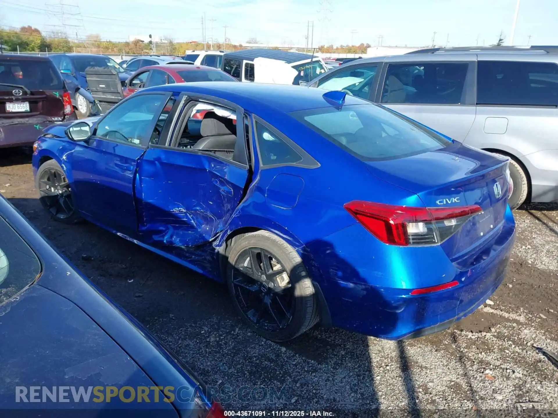 3 Photograph of a damaged car 2HGFE2F57NH598411 HONDA CIVIC 2022