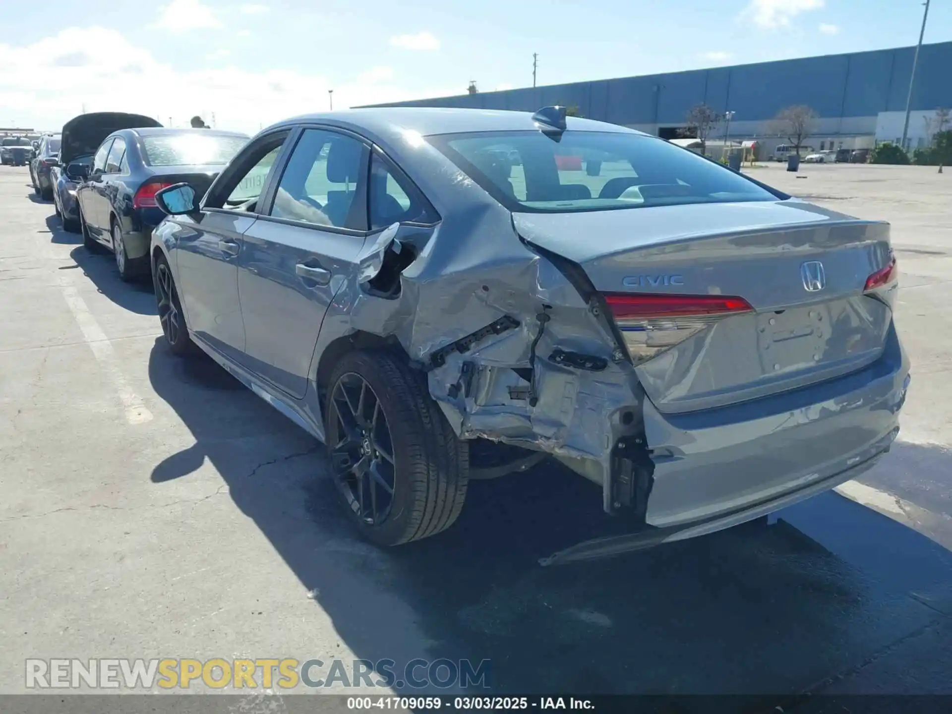 3 Photograph of a damaged car 2HGFE2F57NH600299 HONDA CIVIC 2022