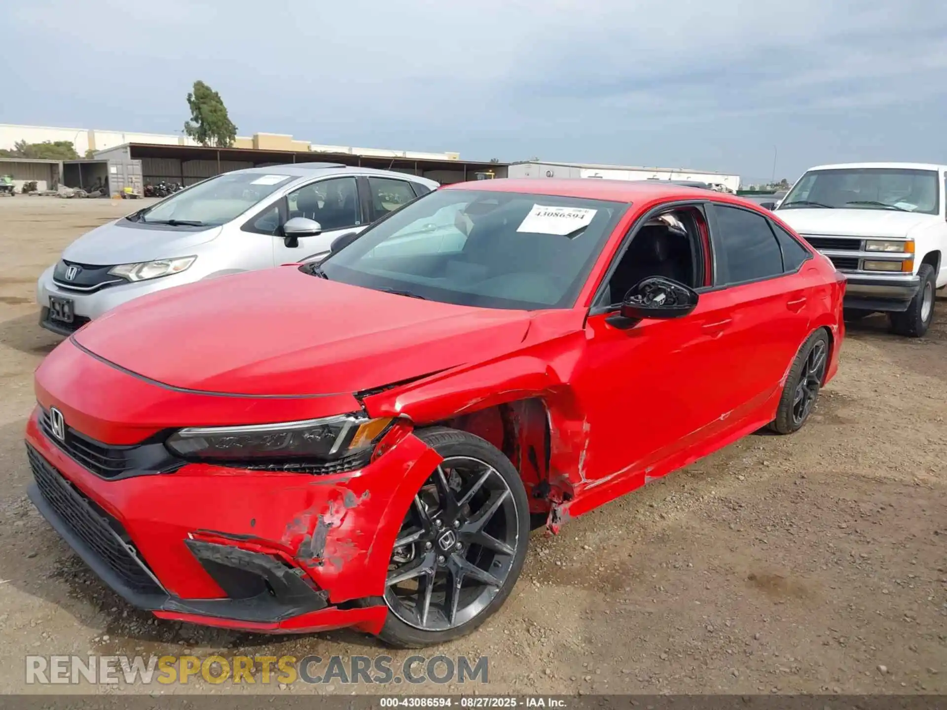 1 Photograph of a damaged car 2HGFE2F57NH609486 HONDA CIVIC 2022