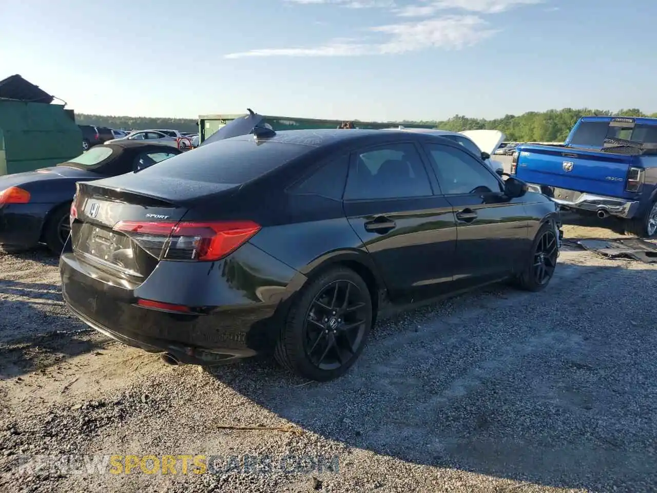 3 Photograph of a damaged car 2HGFE2F58NH513432 HONDA CIVIC 2022