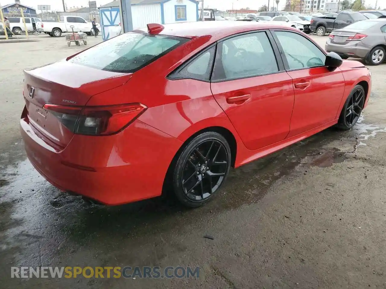 3 Photograph of a damaged car 2HGFE2F58NH528190 HONDA CIVIC 2022