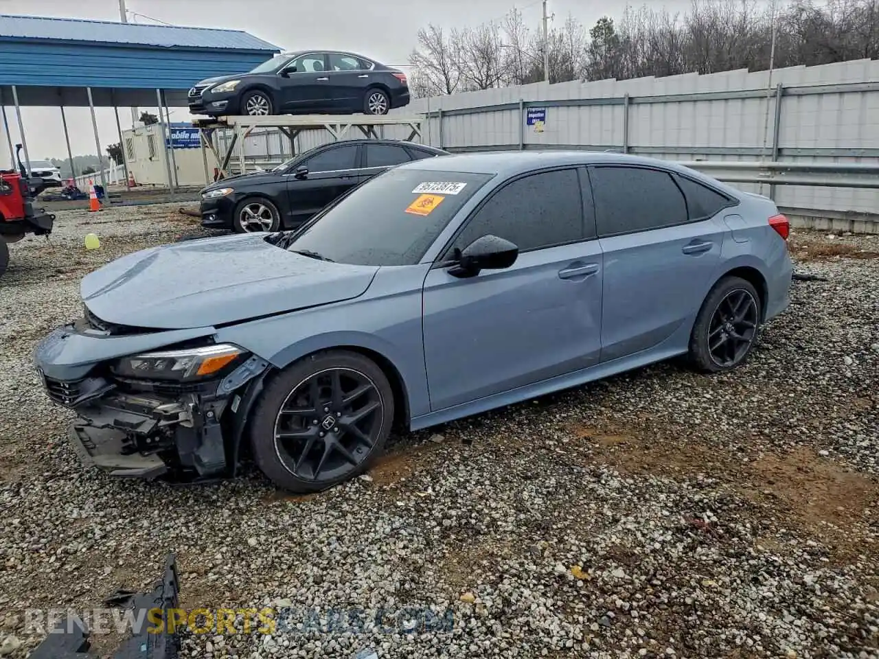 1 Photograph of a damaged car 2HGFE2F58NH541957 HONDA CIVIC 2022