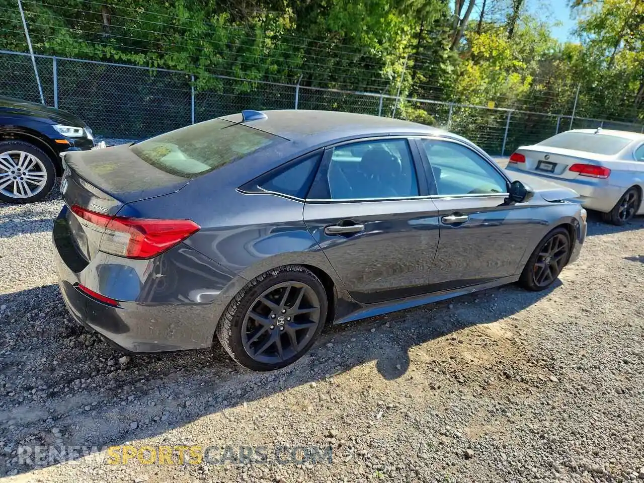 3 Photograph of a damaged car 2HGFE2F58NH574649 HONDA CIVIC 2022