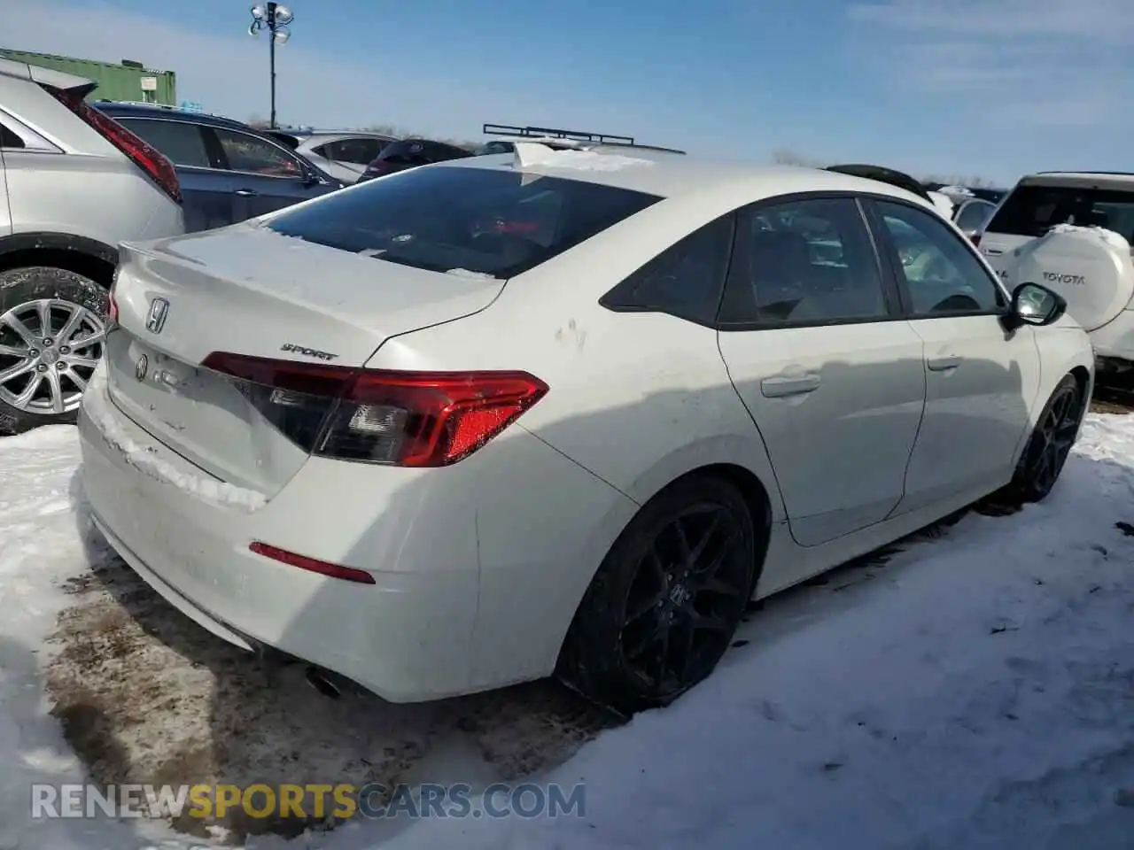 3 Photograph of a damaged car 2HGFE2F58NH579043 HONDA CIVIC 2022