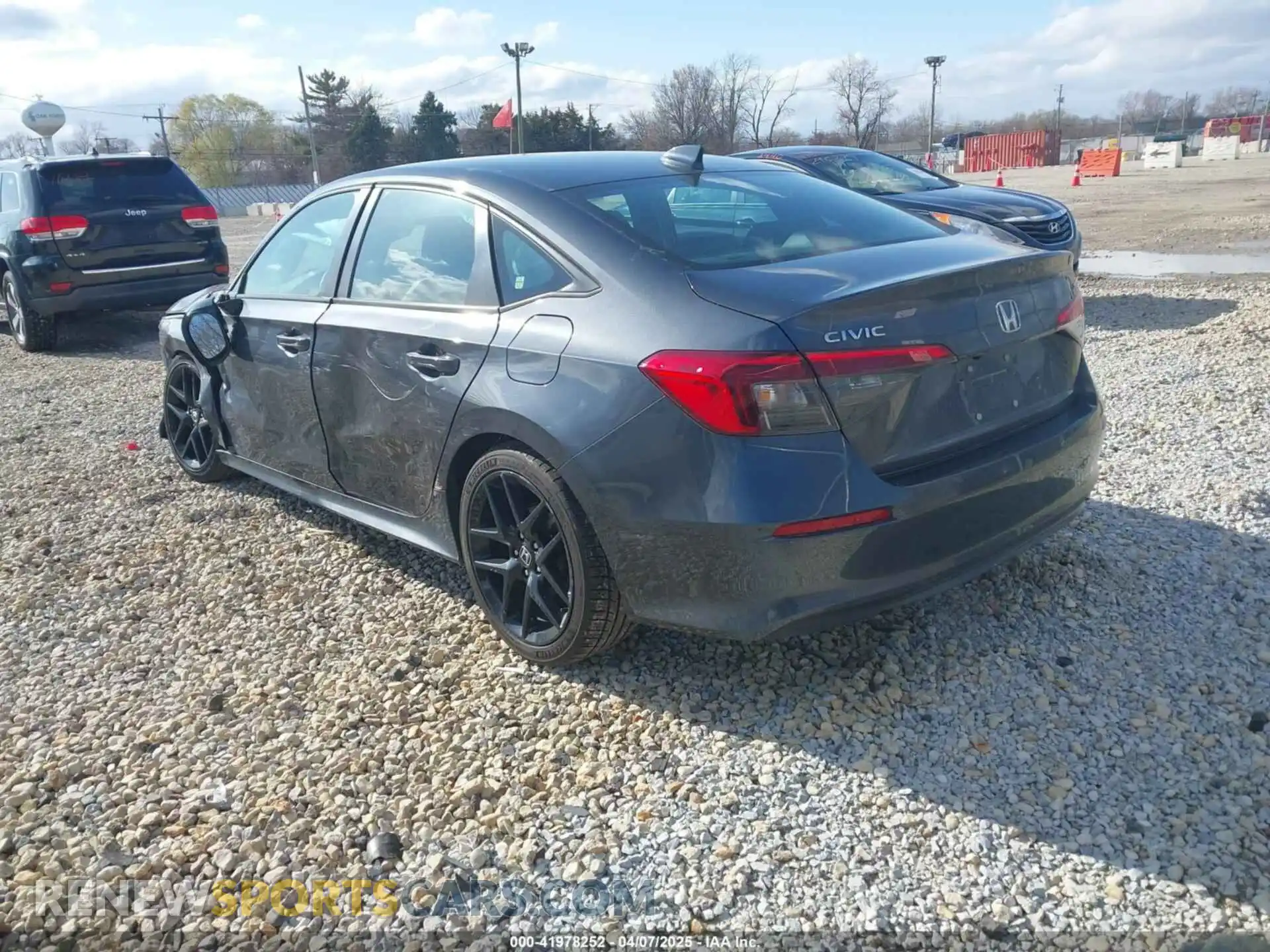3 fotografías del automóvil dañado 2HGFE2F58NH580807 HONDA CIVIC 2022