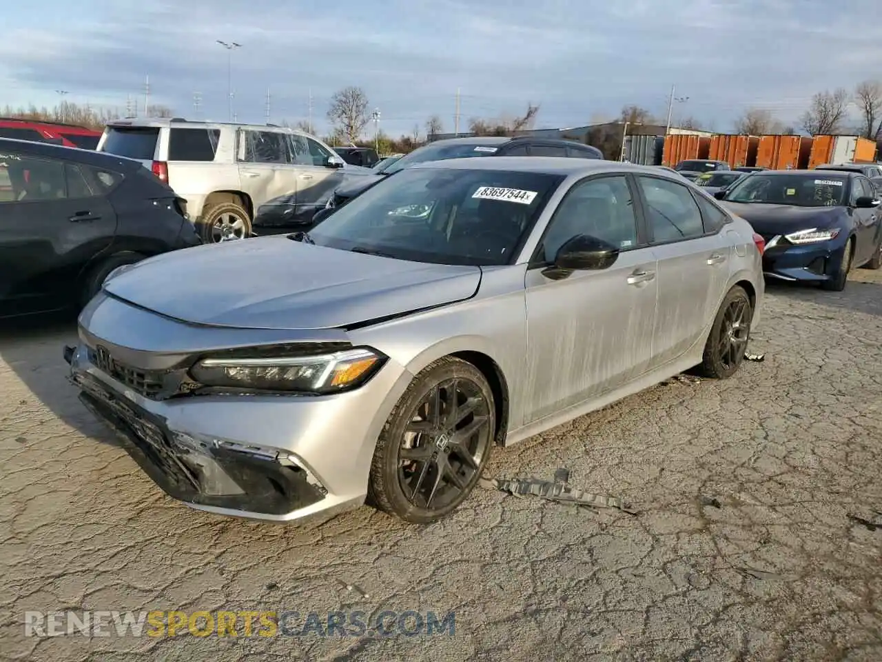 1 Photograph of a damaged car 2HGFE2F58NH596151 HONDA CIVIC 2022