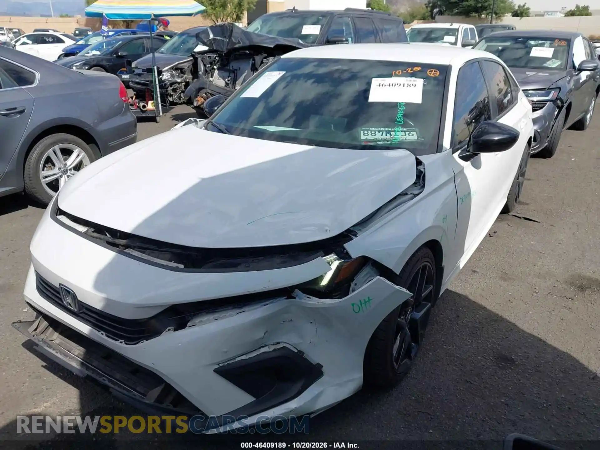 2 Photograph of a damaged car 2HGFE2F58NH598269 HONDA CIVIC 2022