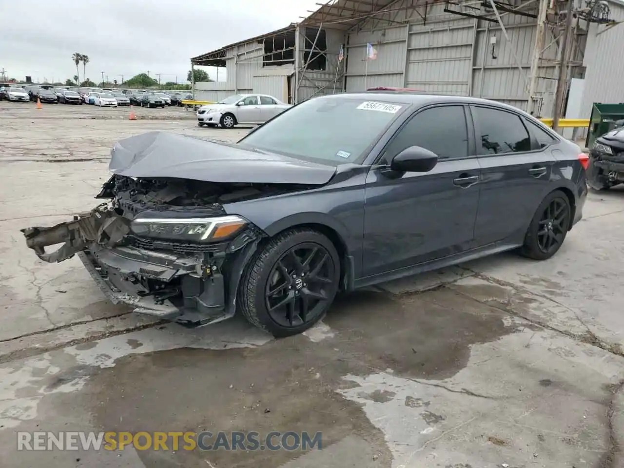 1 Photograph of a damaged car 2HGFE2F58NH603826 HONDA CIVIC 2022